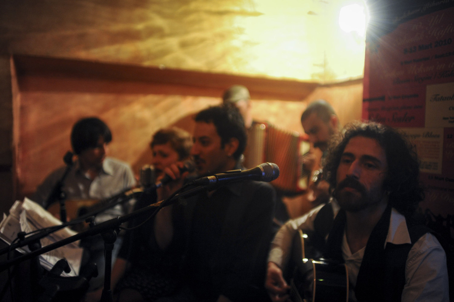  In Istanbul's Asmalımescit neighborhood, a Greek-Balkan band known as 'Tatavla Keyfi' plays. The band is named after a Greek ghetto in Istanbul. After the 1923 population exchange an estimated 1.2 million Greeks left the city of Istanbul. Today repo