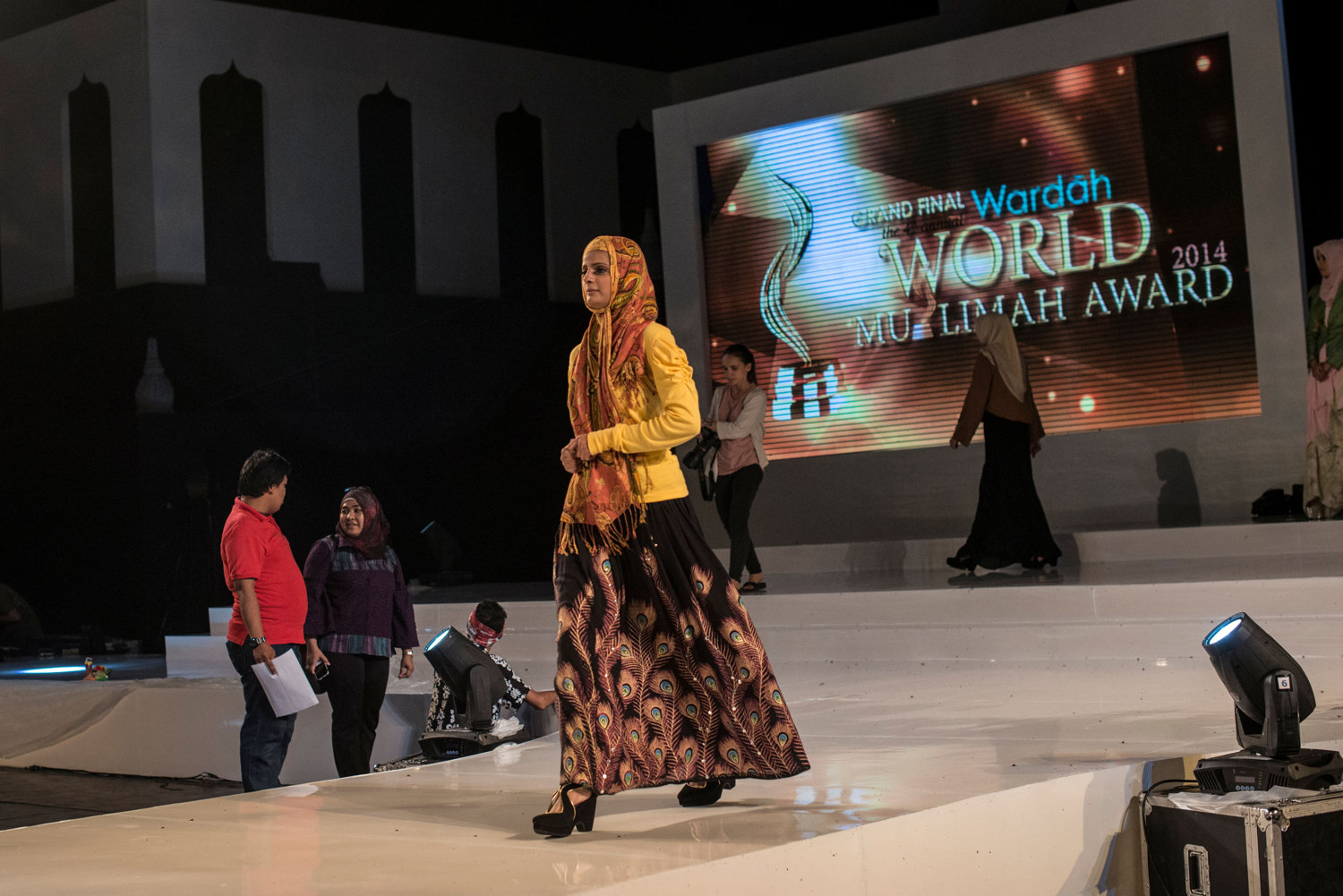  The finalists are given their shoes and begin rehearsals for the Grand Finale on November 20th, 2014 in Yogakarta, Indonesia. Pictured walking is Nazreen Ali. 