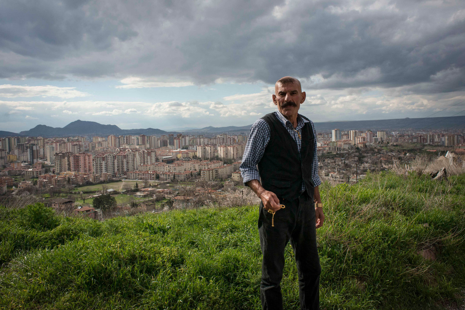  Sarkis Teke and a view of Kayseri, Turkey.  