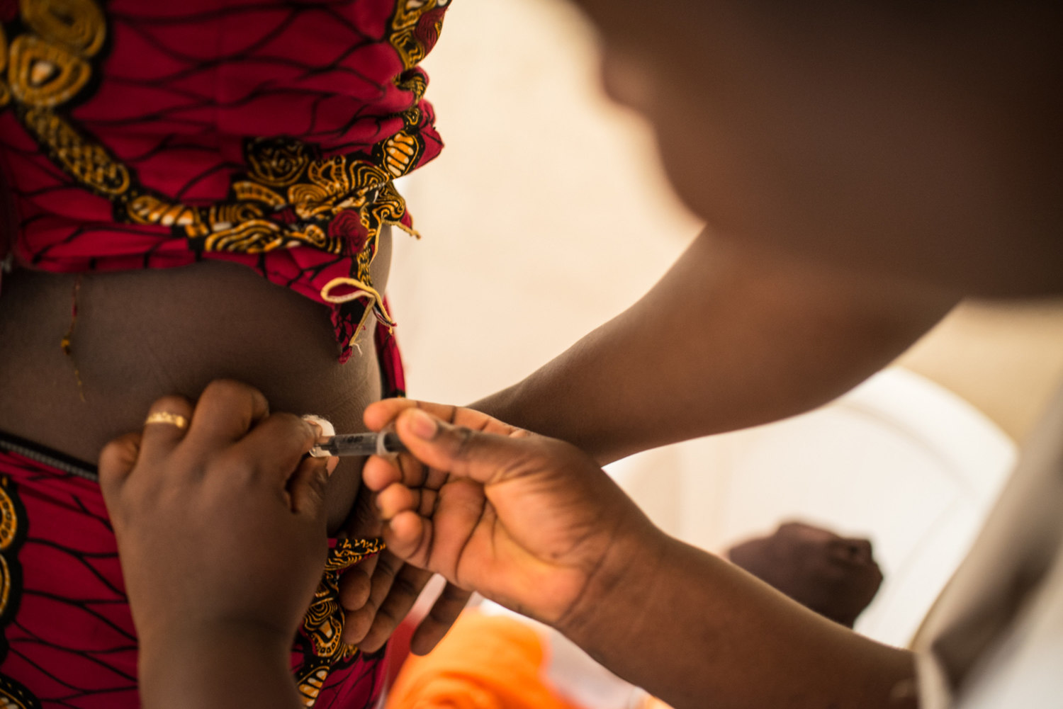  Ms. Takubu opted to get an injection to prevent pregnancy rather than take birth-control pills. Aisha Takubu, who already has four children, went to a family-planning center in Lokoja to discuss birth control, still a touchy subject in much of Niger