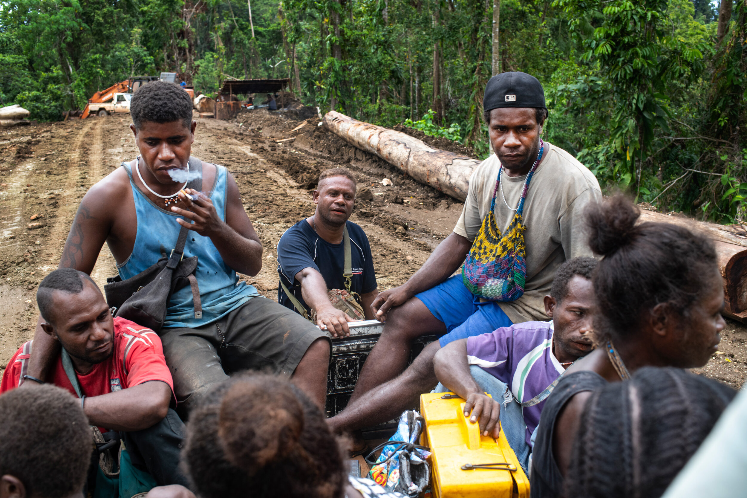  Locals who work for the logging company are transported up the mountain, along with a group of female rangers who police the forest and ensure loggers stay within their allocated lands.They are affiliated with Ma'asina Greenbelt Initiative and they 