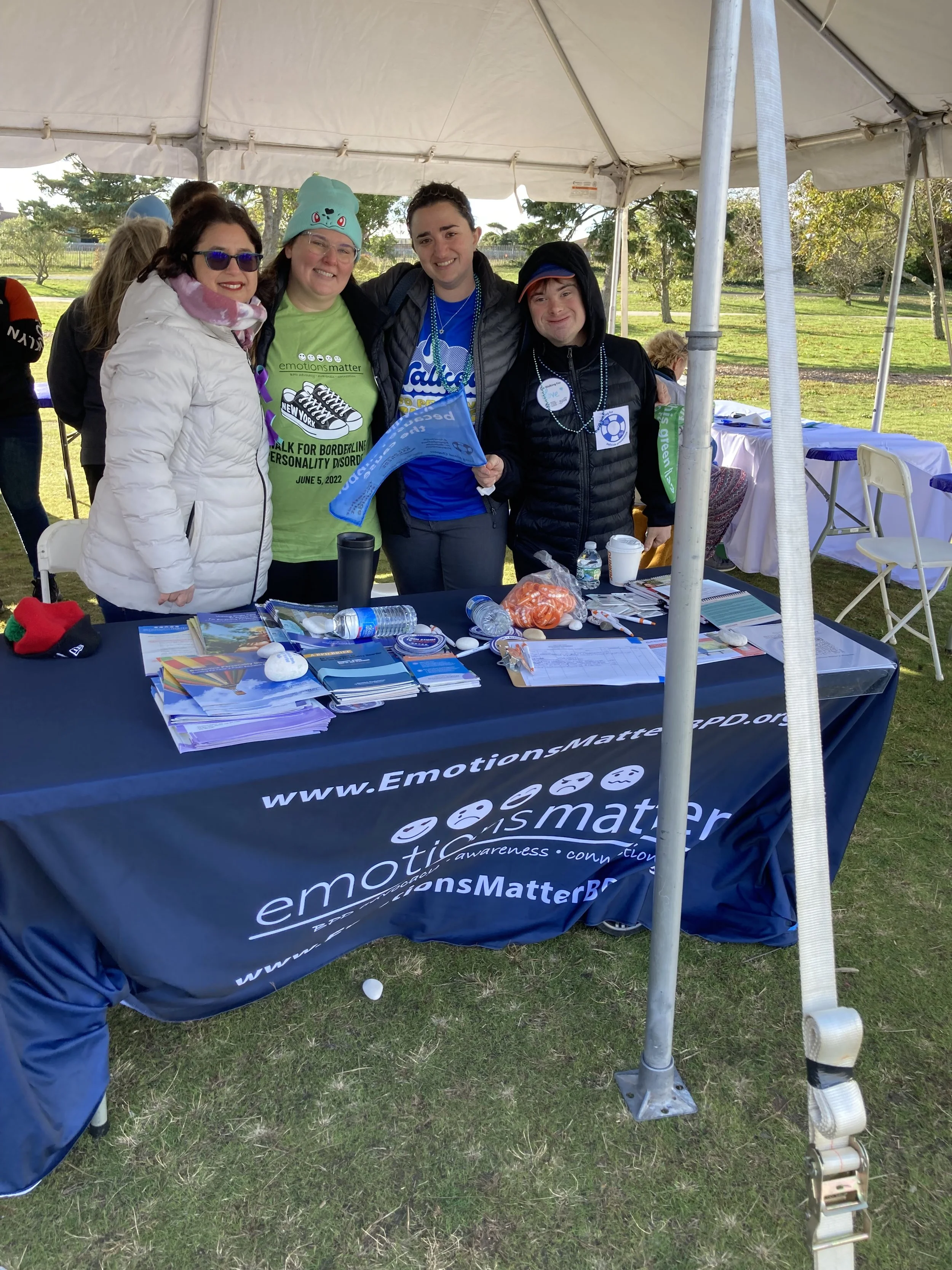    Emotions Matter and its Board Members enjoyed distributing resources about BPD at the 18th Annual Yale-NEABPD Conference.&nbsp;   