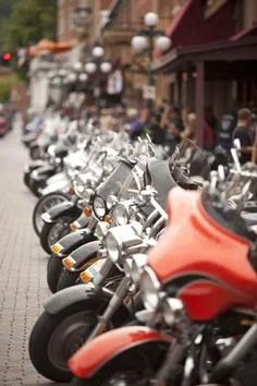 Bike Lineup on Lower Main Street, Deadwood