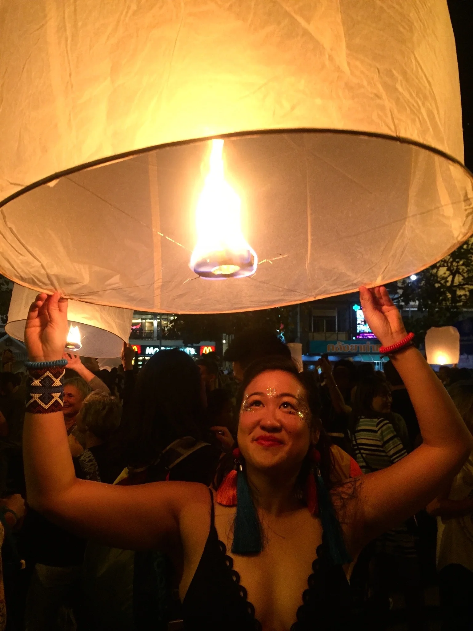 Setting New Year's intentions and lighting up the night sky with so much love.