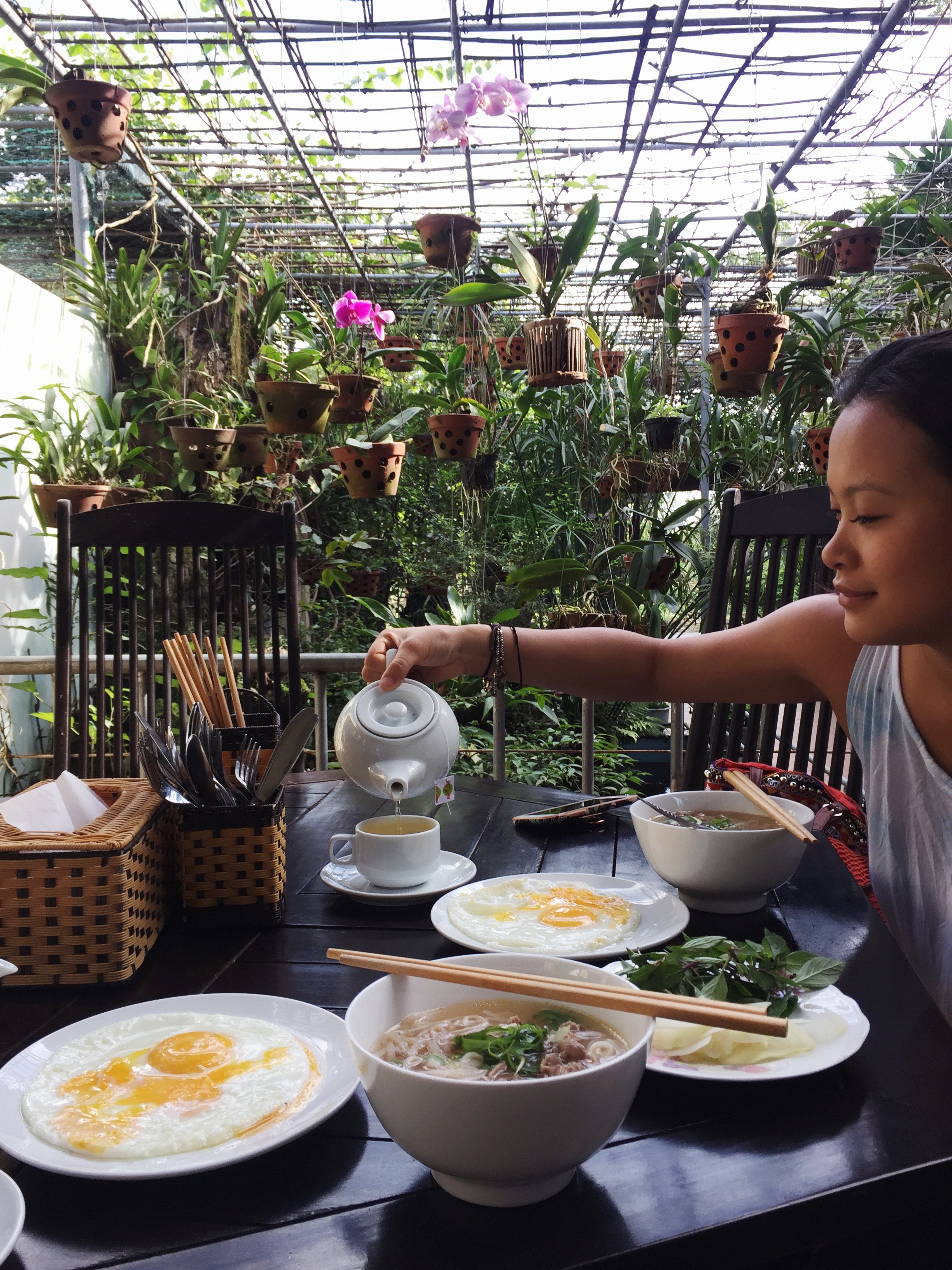 Breakfast pho, Leaf Homestay , Hoi An, Vietnam