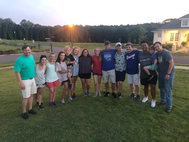 Wiffe ball in the park with the Wilkins!