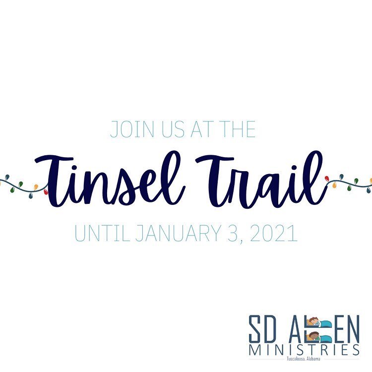 Stop by and see S.D. Allen’s 2020 Tinsel Trail Tree. It’s right along the Tuscaloosa River Walk and you can’t miss it. Ours is the one with a Christmas tree tucked in bed 🌲
Be sure to take a picture to enter in to win a $25 gift