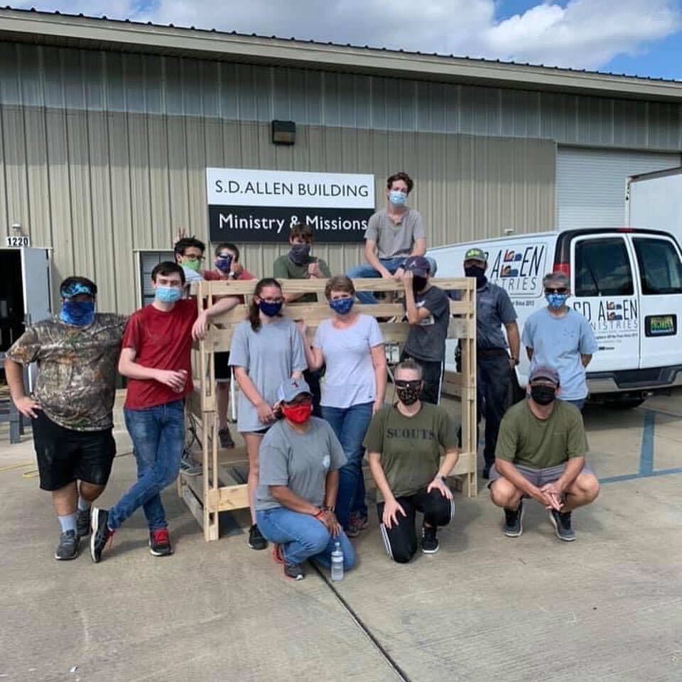 Last Saturday, September 26th, Tyler Skinner completed his Eagle Scout Project organizing a bunk bed build with S.D Allen Ministries! Tyler spent many hours working on this project and what a joy it is to see if come to completion. Tyler's team of