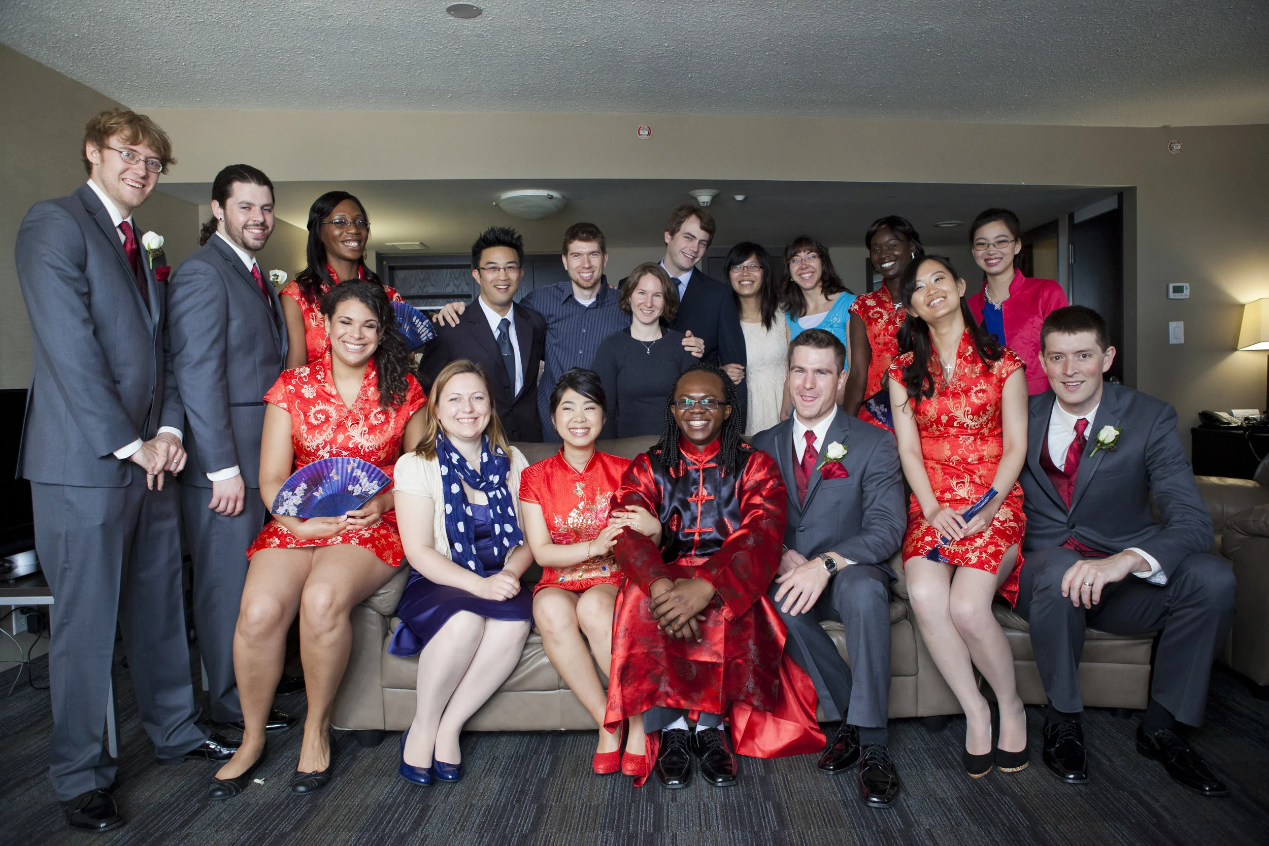 We invited our out-of-town guests to the tea ceremony