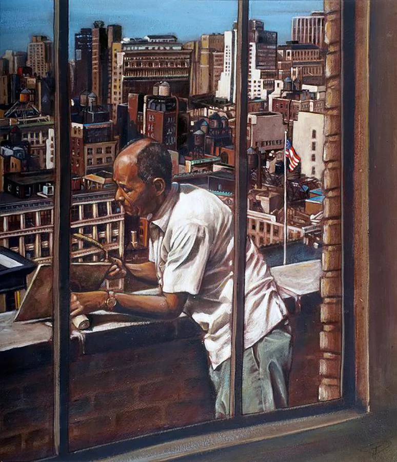 Workman On The 21st Floor