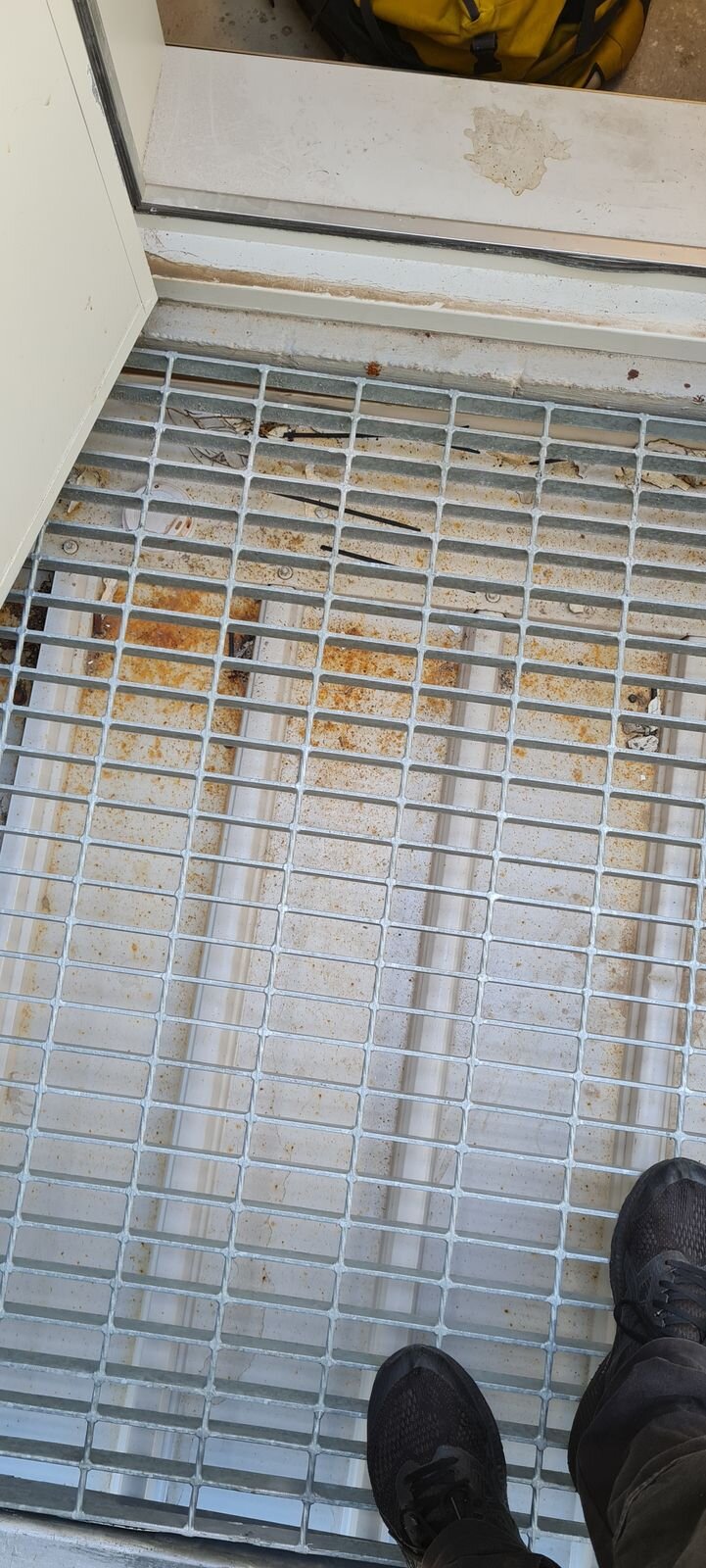 Roof exit point rusted