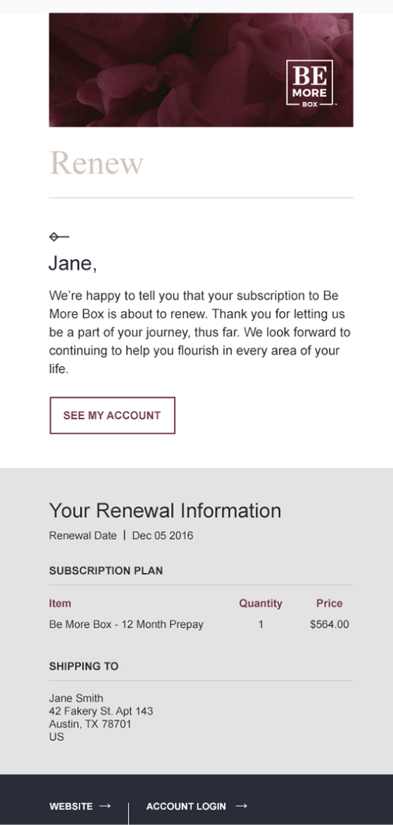 Be More Box Email