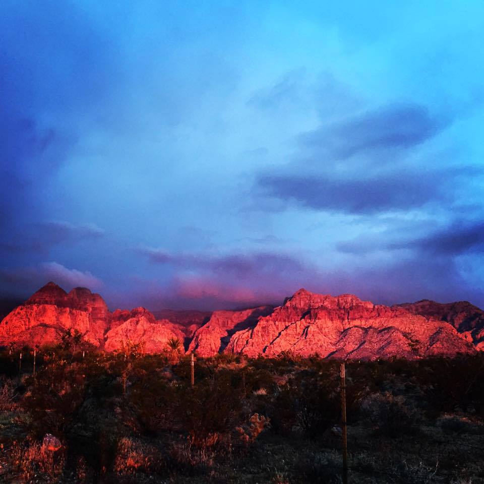 Sunrise on Red Rocks, Las Vegas NV