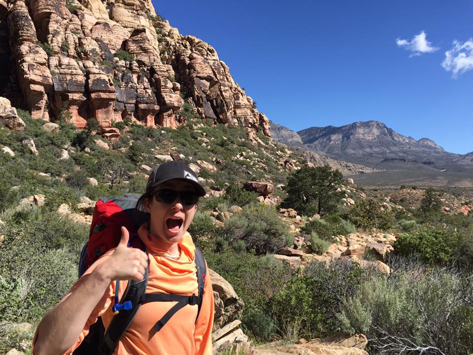My sunshade hoody hard at work in Red Rocks