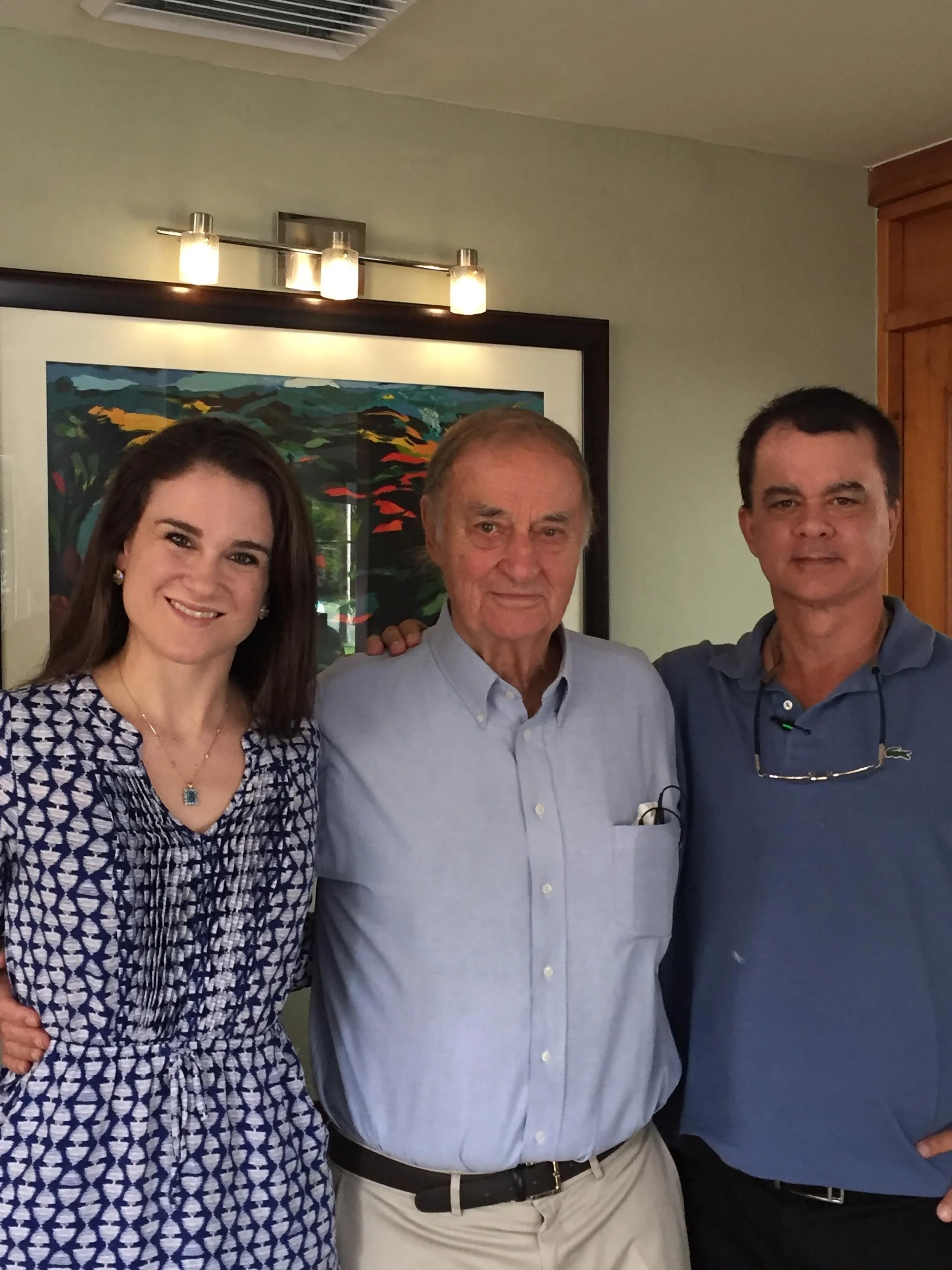 Dr. Victoria Keir with her grandfather, Dr. Hilt Tatum II, and her uncle, Dr. Hilt Tatum III. This photo was taken courtesy of Mrs. Scarlett Tatum at the Advanced Dental Implant Institute AAID Maxicourse in San Juan, Puerto Rico.