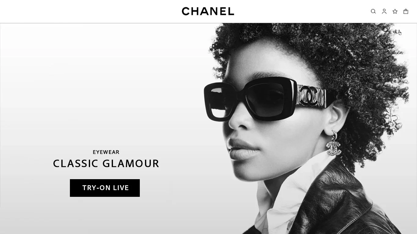 CHANEL.COM Live Eyewear Try-On