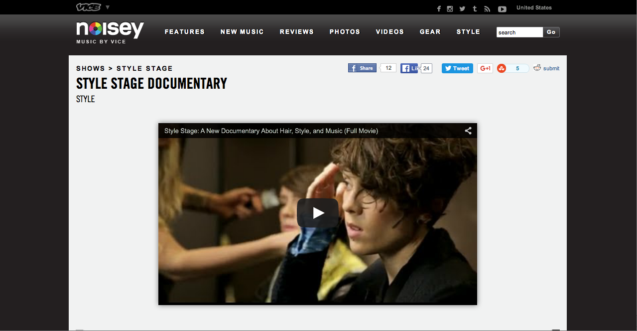  Style Stage: Noisey (VICE) collaboration with Fructis Garnier 
