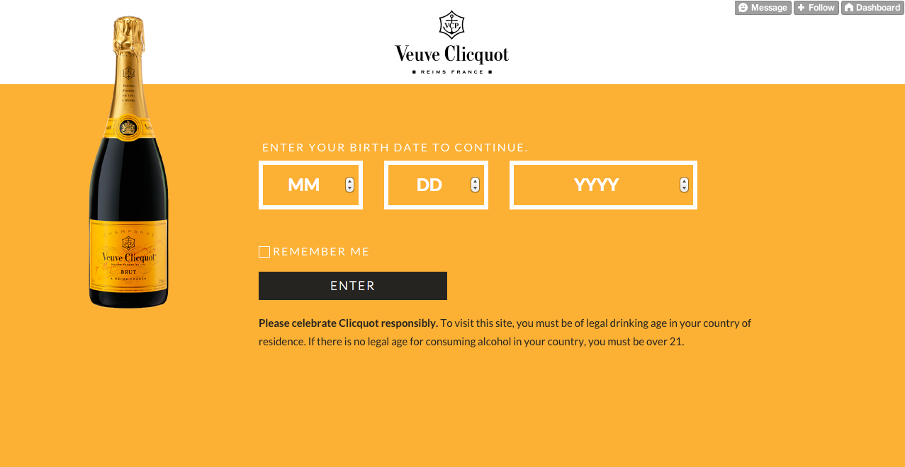   Veuve Clicquot  'So Clicquot, So Responsible.' - Tumblr 