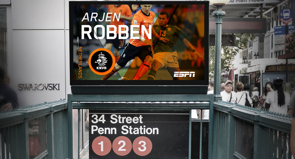  OOH digital billboard banners - insitu at a NYC subway entrance 