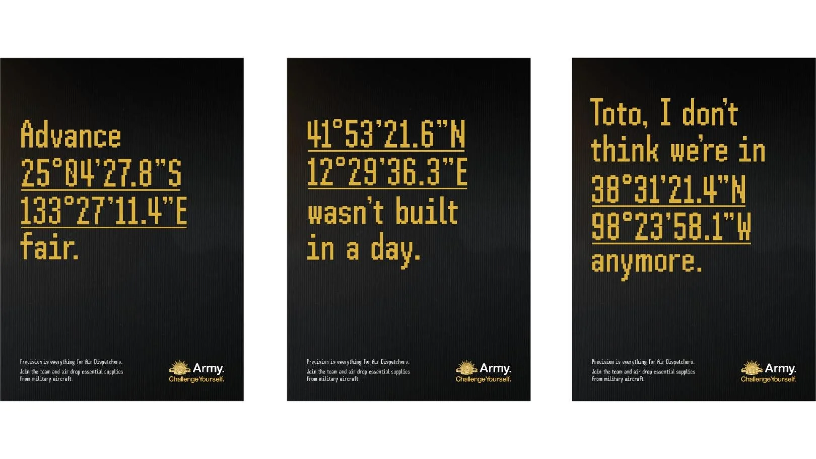  OOH: Defence Force Recruiting - Precision is Everything campaign 