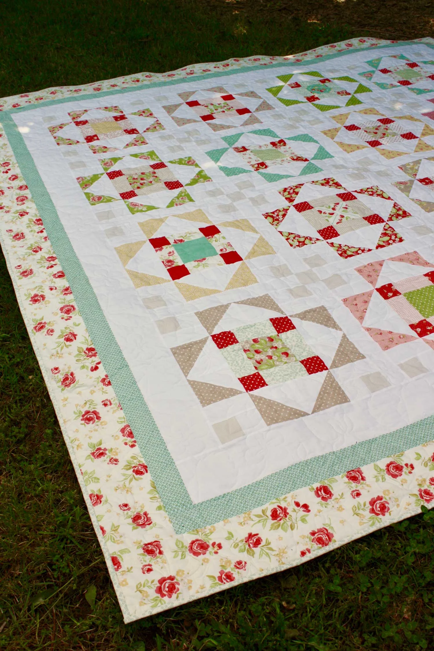 'Summer's Blush' PDF quilt pattern — Bloom