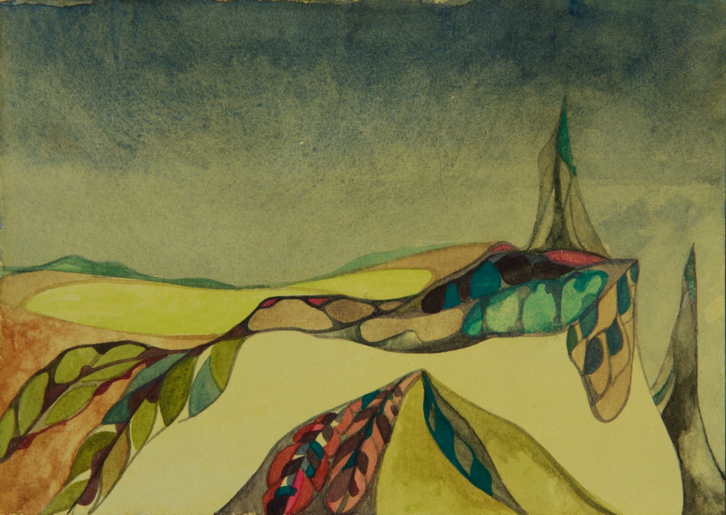 An Ice Spire Out East, watercolor on paper, 7 x 5 inches, 2015.
