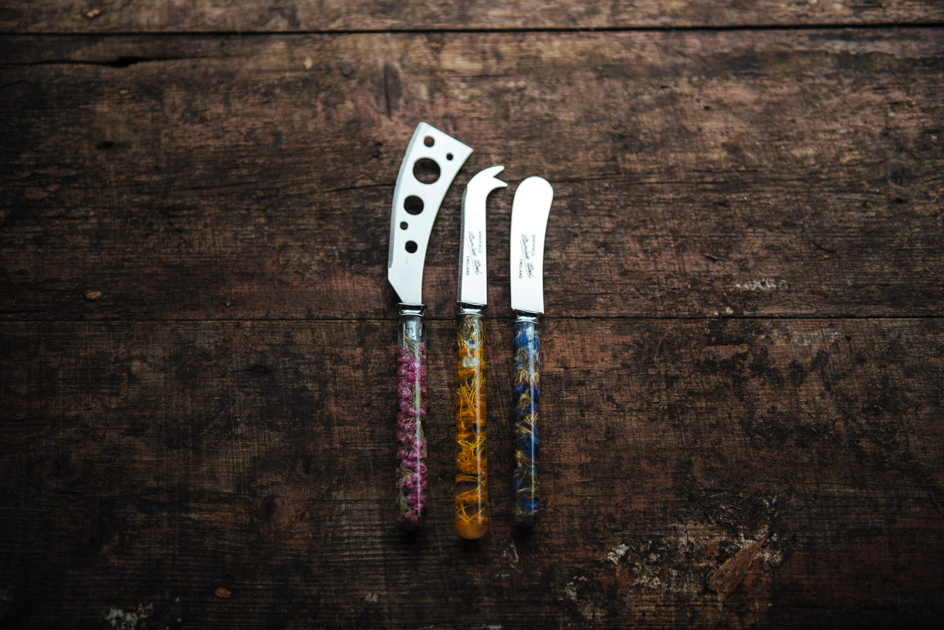 floral resin cheese knife 002