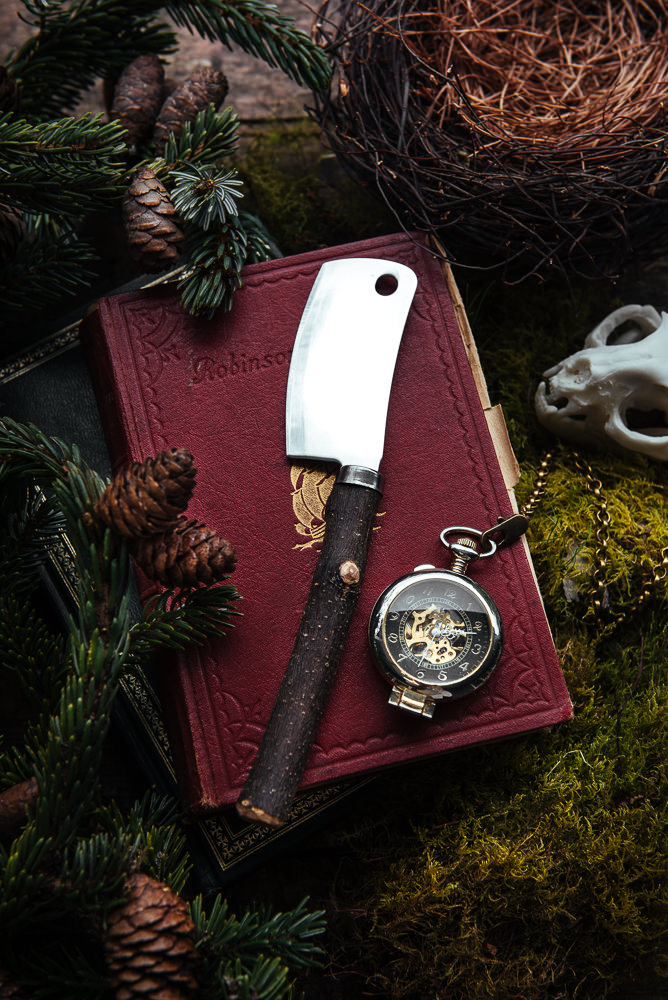 Branch Cheese Knife Cleaver Rustic.jpg