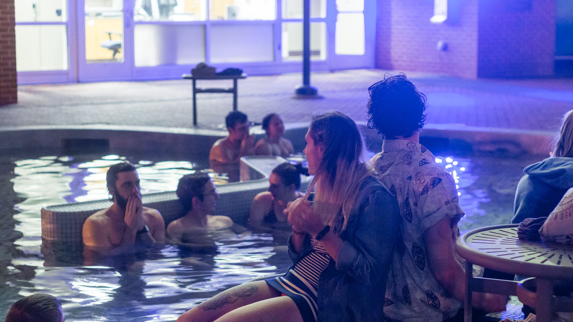  We re-discovered the hot tub, which was nice. 