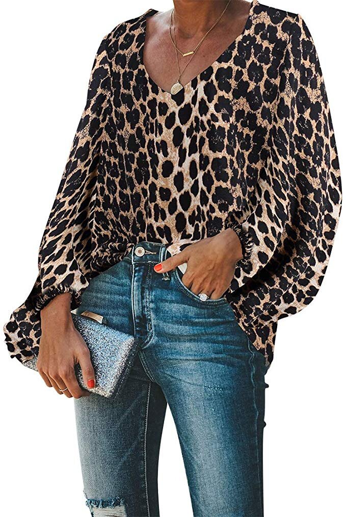 Cheetah Long Sleeve Blouse