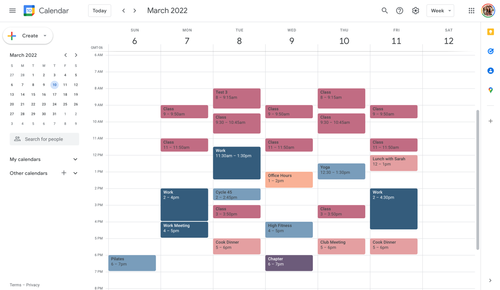 Staying Organized with Google Calendar — Be Well