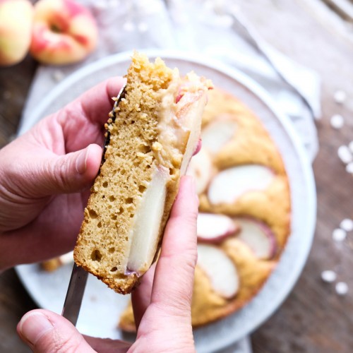 peaches and cream cake