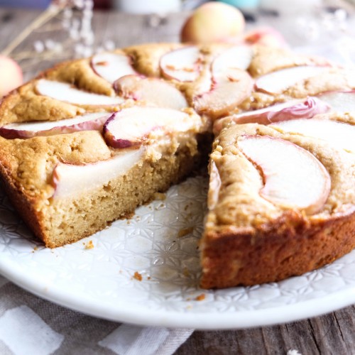 peaches and cream cake