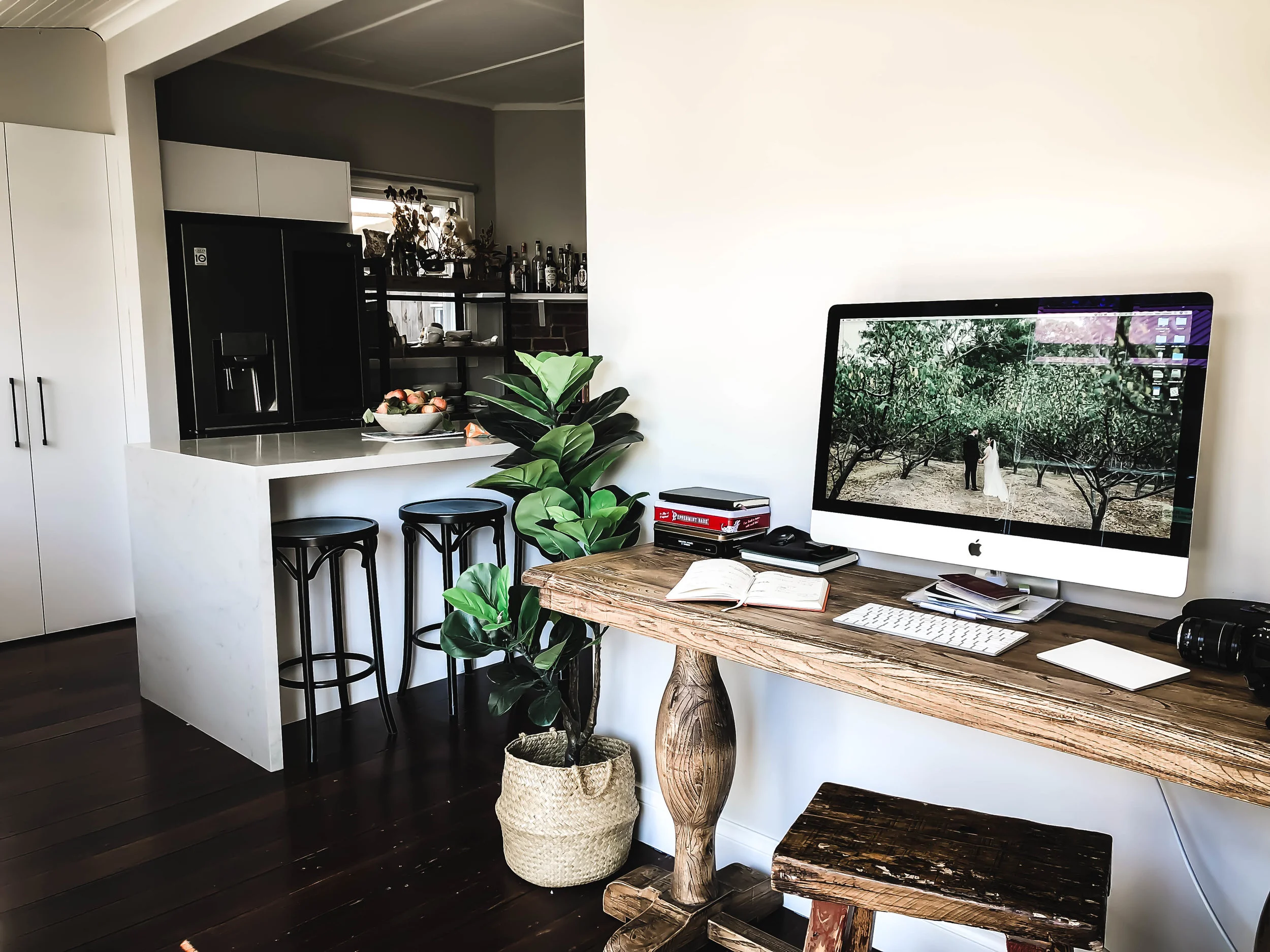 My work space fits perfectly within our new kitchen.