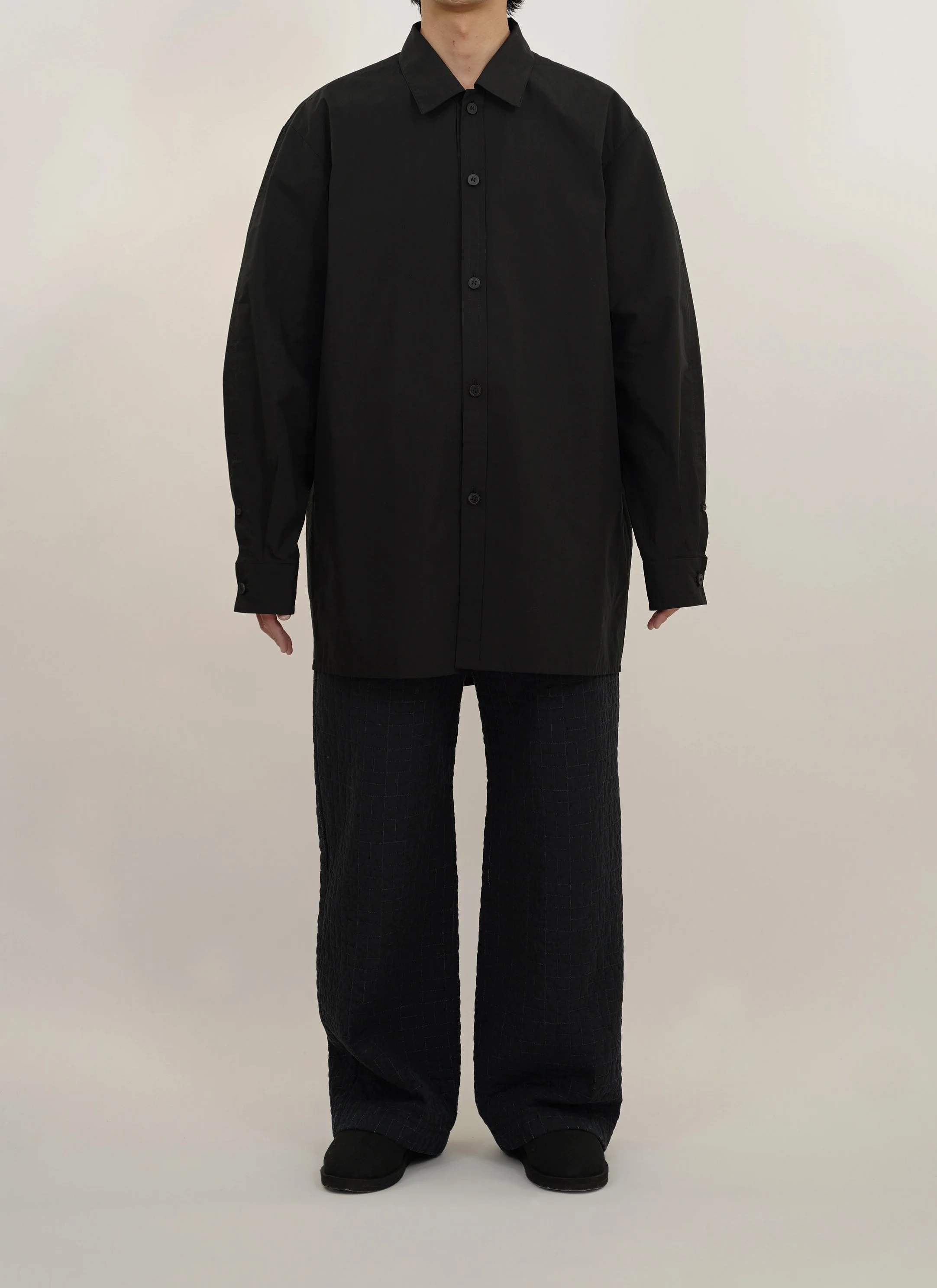  ORGANIC&nbsp;COTTON LOOSE FIT SHIRT  JPY 24.200 (22.000)　SIZE 3.4  ORGANIC&nbsp;COTTON QUILTING PANTS  JPY 53.900 (49.000)　SIZE 3.4 