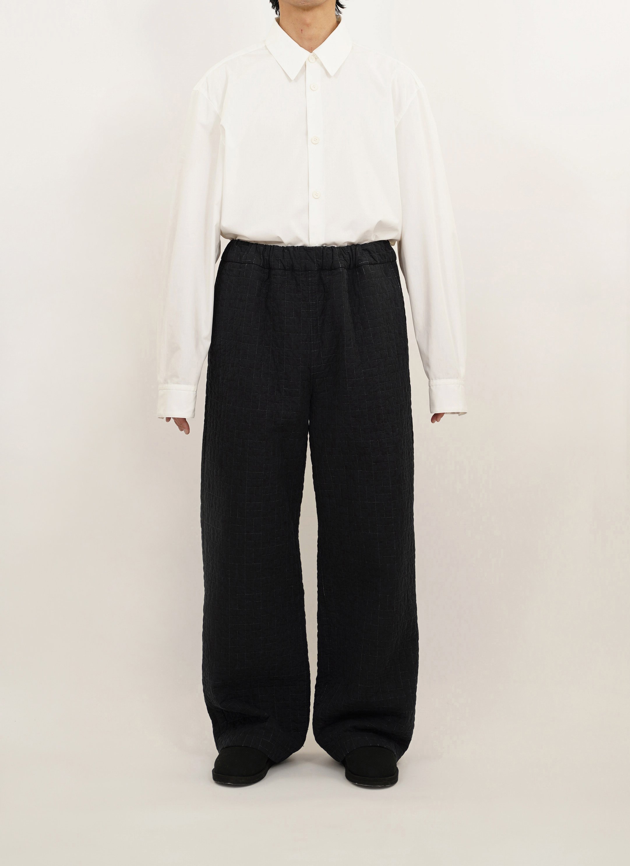  ORGANIC&nbsp;COTTON LOOSE FIT SHIRT  JPY 24.200 (22.000)　SIZE 3.4  ORGANIC&nbsp;COTTON QUILTING PANTS  JPY 53.900 (49.000)　SIZE 3.4 