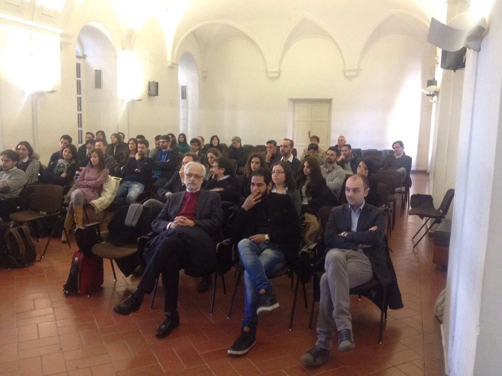 Il pubblico nell'Aula del Chiostro.
