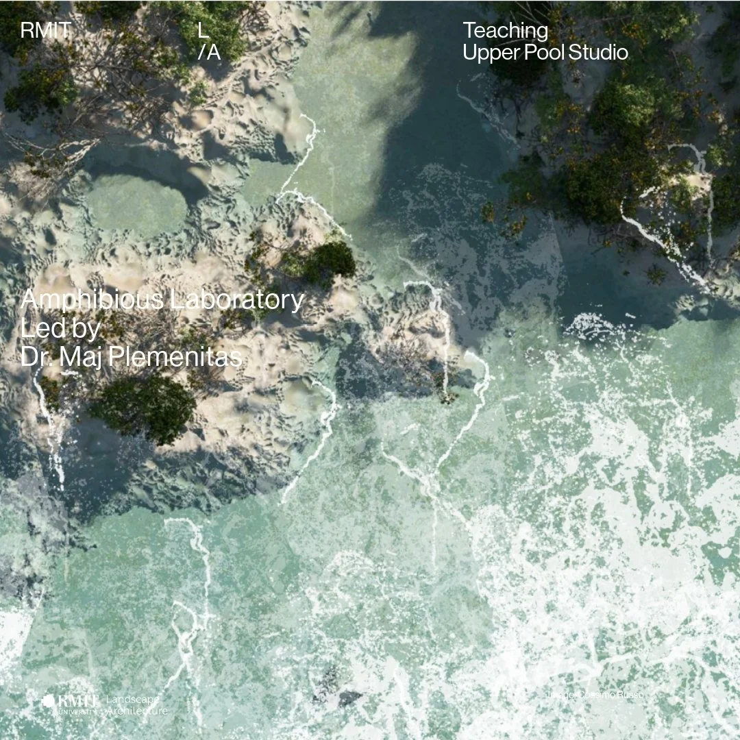 Upper Pool Studio 2025: Amphibious Laboratory

This Design Research Studio focus was on Cross Scale Design (CSD) through adaptation, development, and evolution of interfaces between the built environment and the hydrological systems. The studio engag