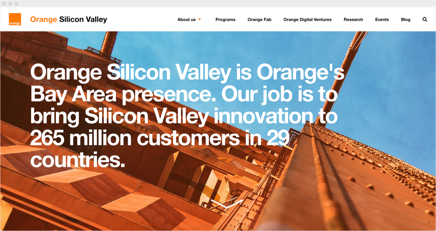 OrangeSV.com 2.0 landing page