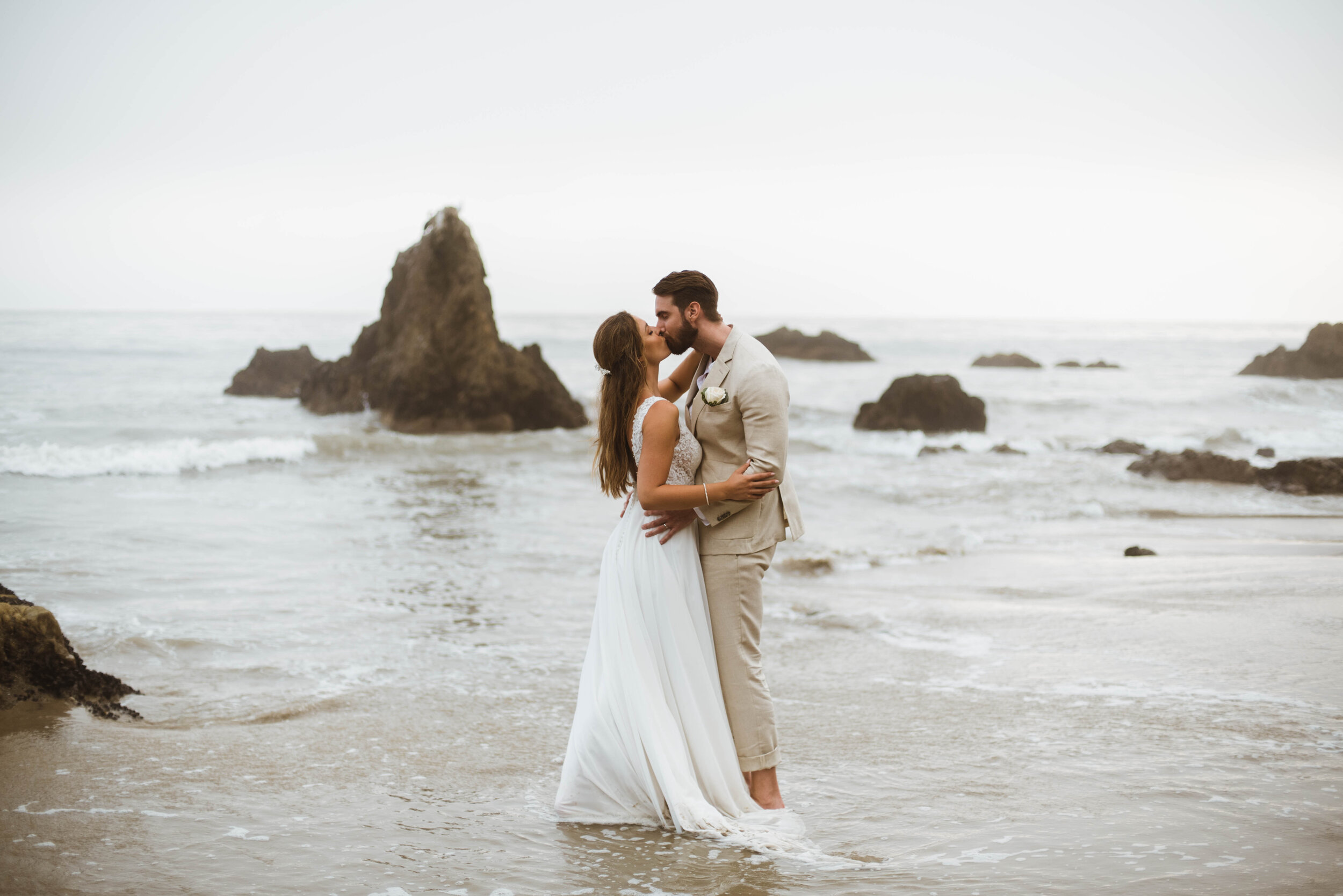 A moody Malibu Elopement 