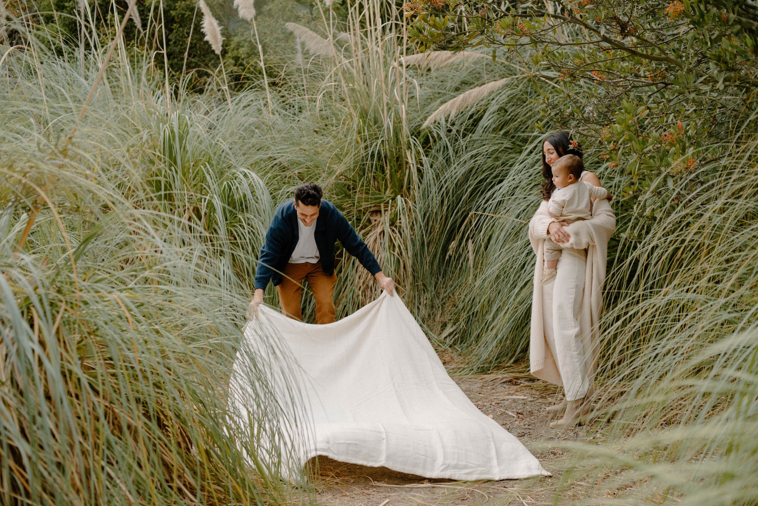 Dreamy Pampas Grass Field Family Session