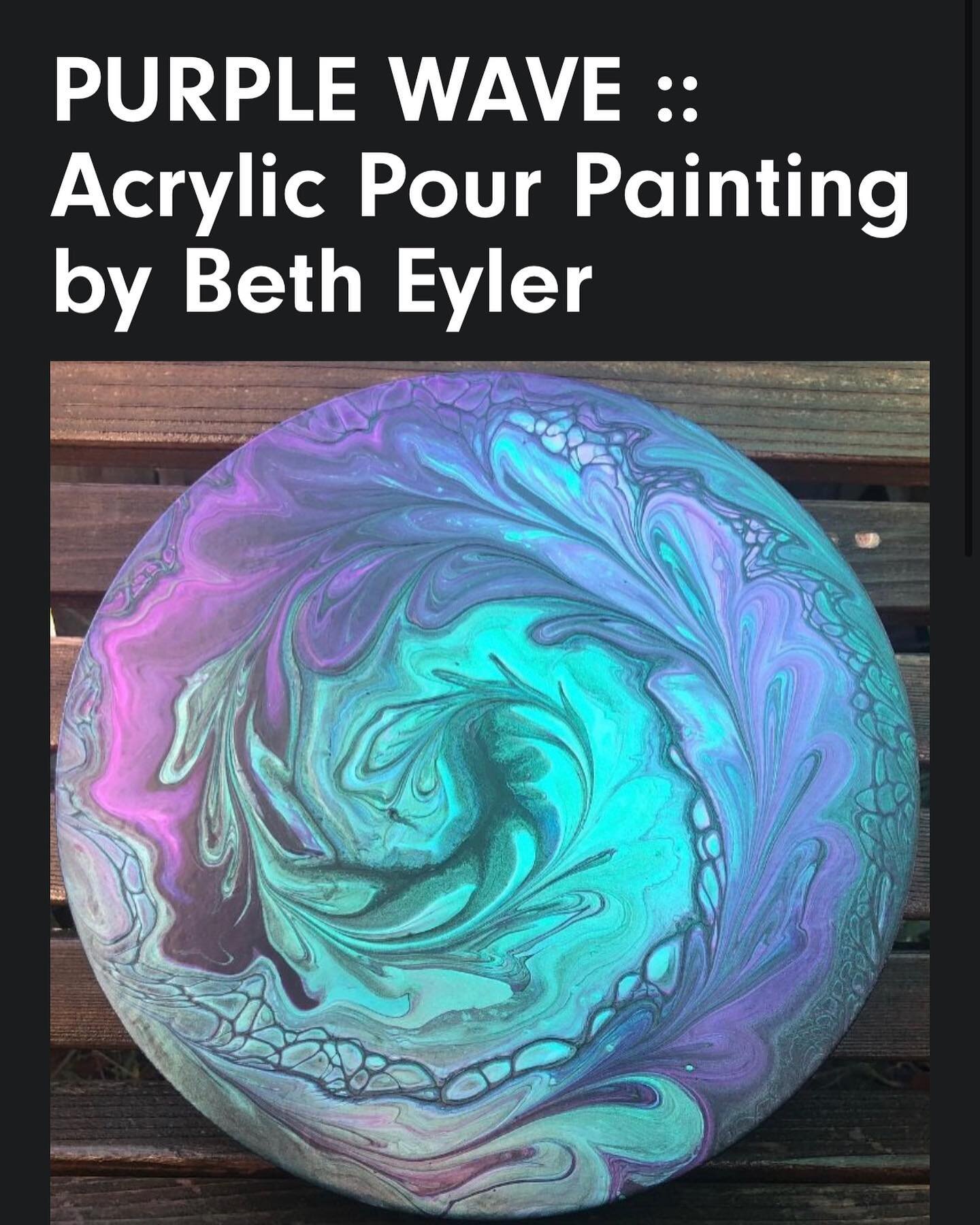 We have these stunning paintings by the incredible Beth Eyler @betheyler up on our website. 
Available for local pick-up, or we will carefully pack and ship if you&rsquo;re not in the Portland area. 
These are acrylic pour paintings sealed in resin. 