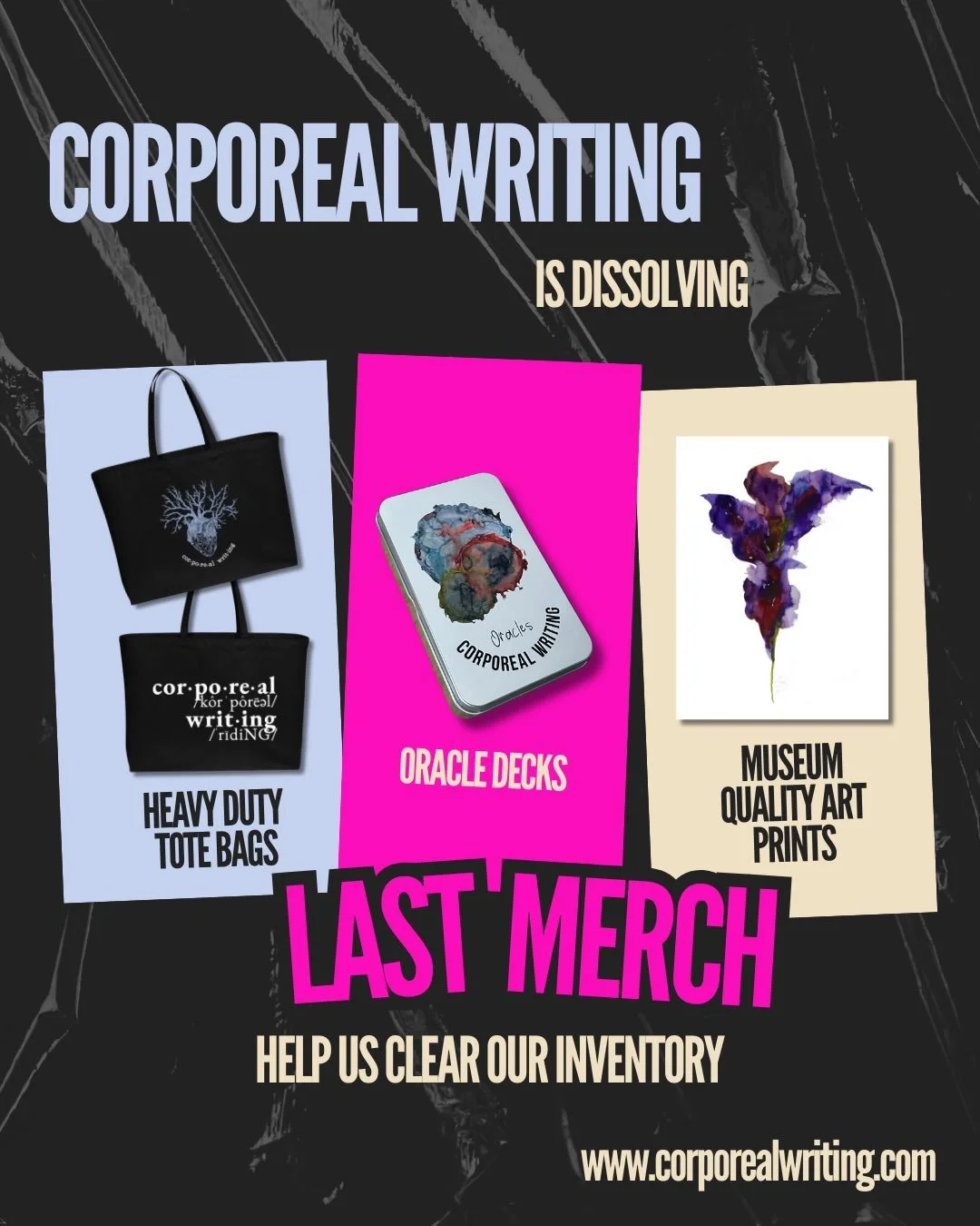 Dear friends, our merch items are selling fast! Thank you to everyone who is supporting us in this way. 
It means everything to us. 
That said, if you are hoping to get one of these items, don&rsquo;t wait! We won&rsquo;t be ordering any more of thes