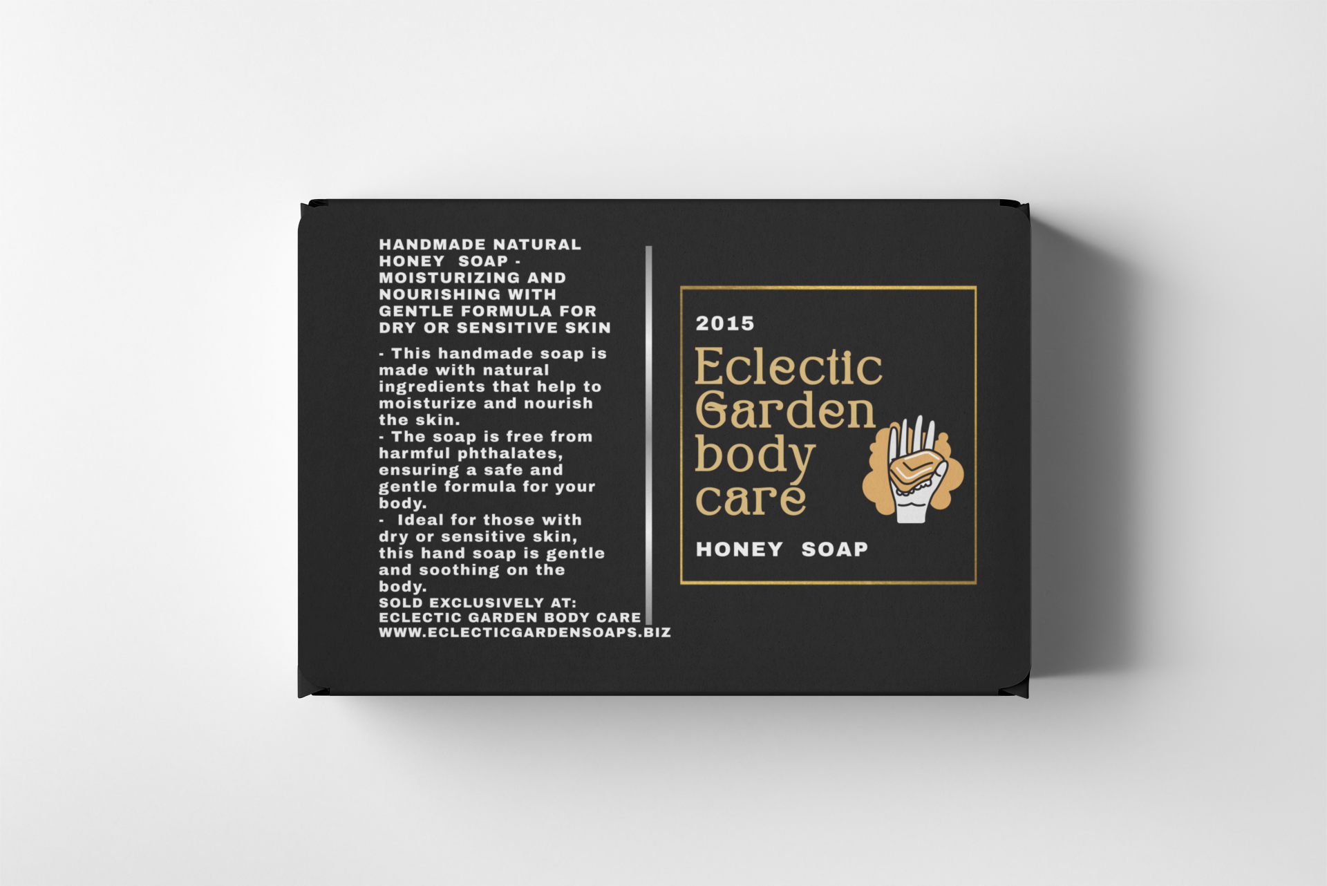 Eclectic Garden Canadian Honey Soap - Luxury Toxin-Free Soap with Shea Butter, Extra Virgin Olive Oil, and Rich Coconut Oil Formula