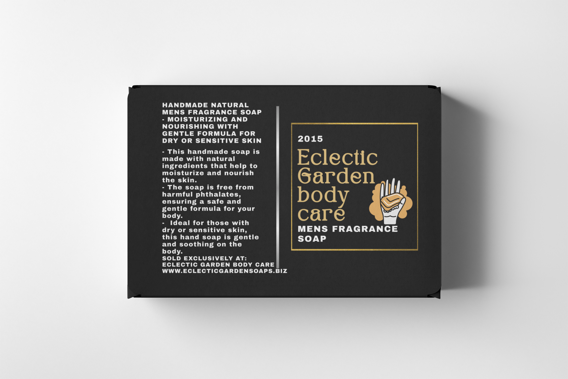 Eclectic Garden Men's Eau de Toilette Soap - Luxury Shea Butter Formula, Toxin-Free, Eco-Friendly