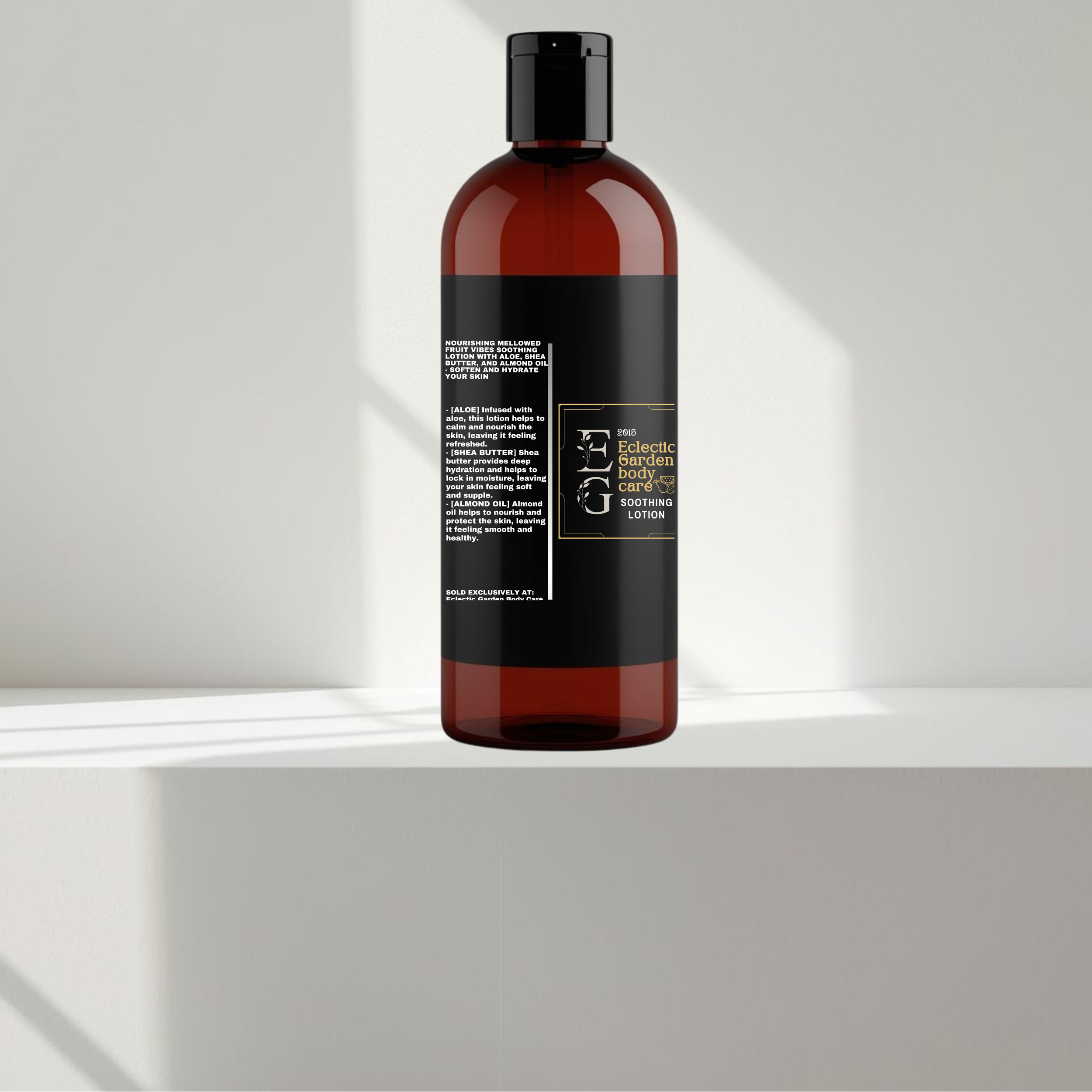 Eclectic Garden Mellowed Fruit Vibes Nourishing Soothing Lotion with Aloe, Shea Butter, and Almond Oil - Soften and Hydrate Your Skin