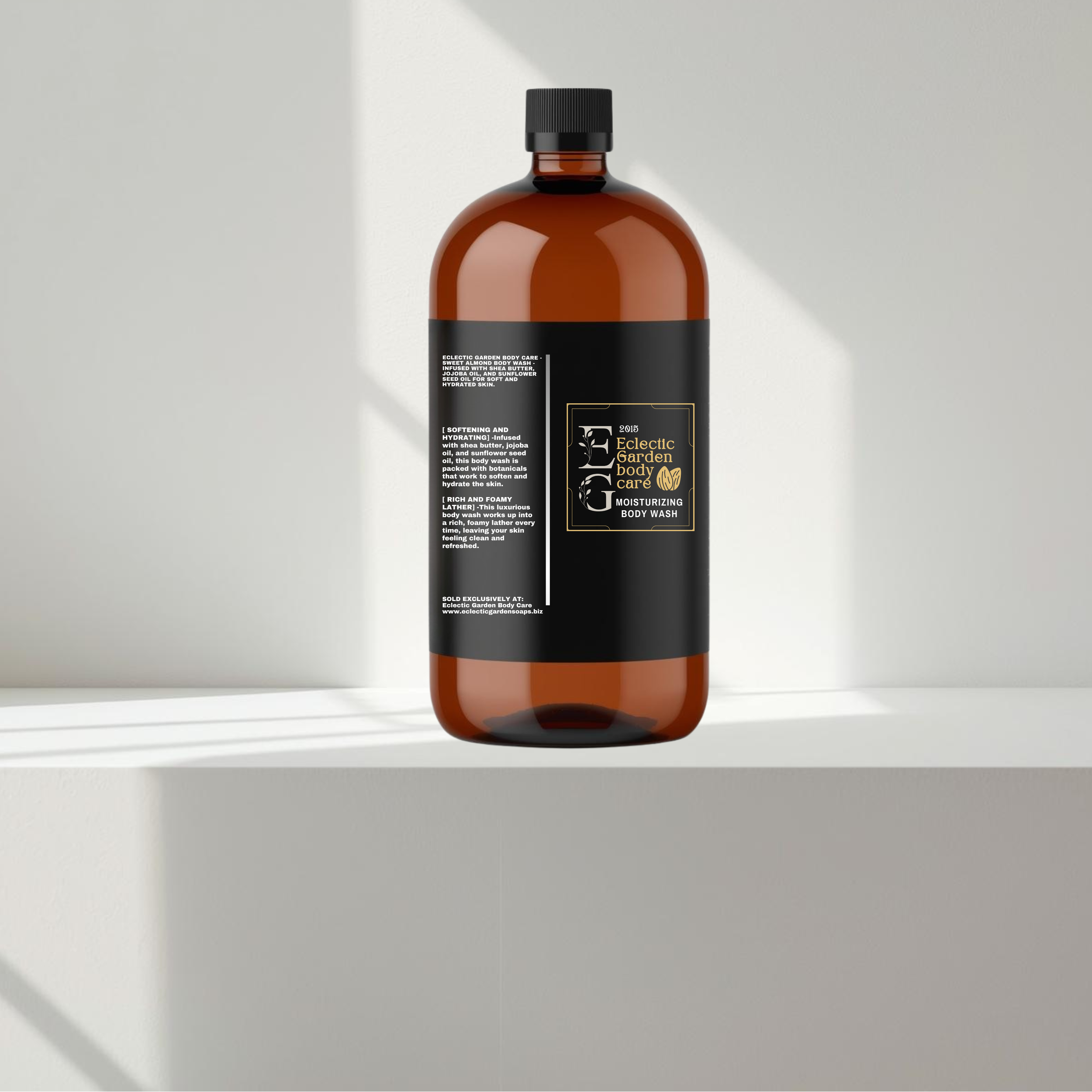 Eclectic Garden Sweet Almond Oil Body Wash - Infused with Shea Butter, Jojoba Oil, and Sunflower Seed Oil for Soft and Hydrated Skin (Copy)