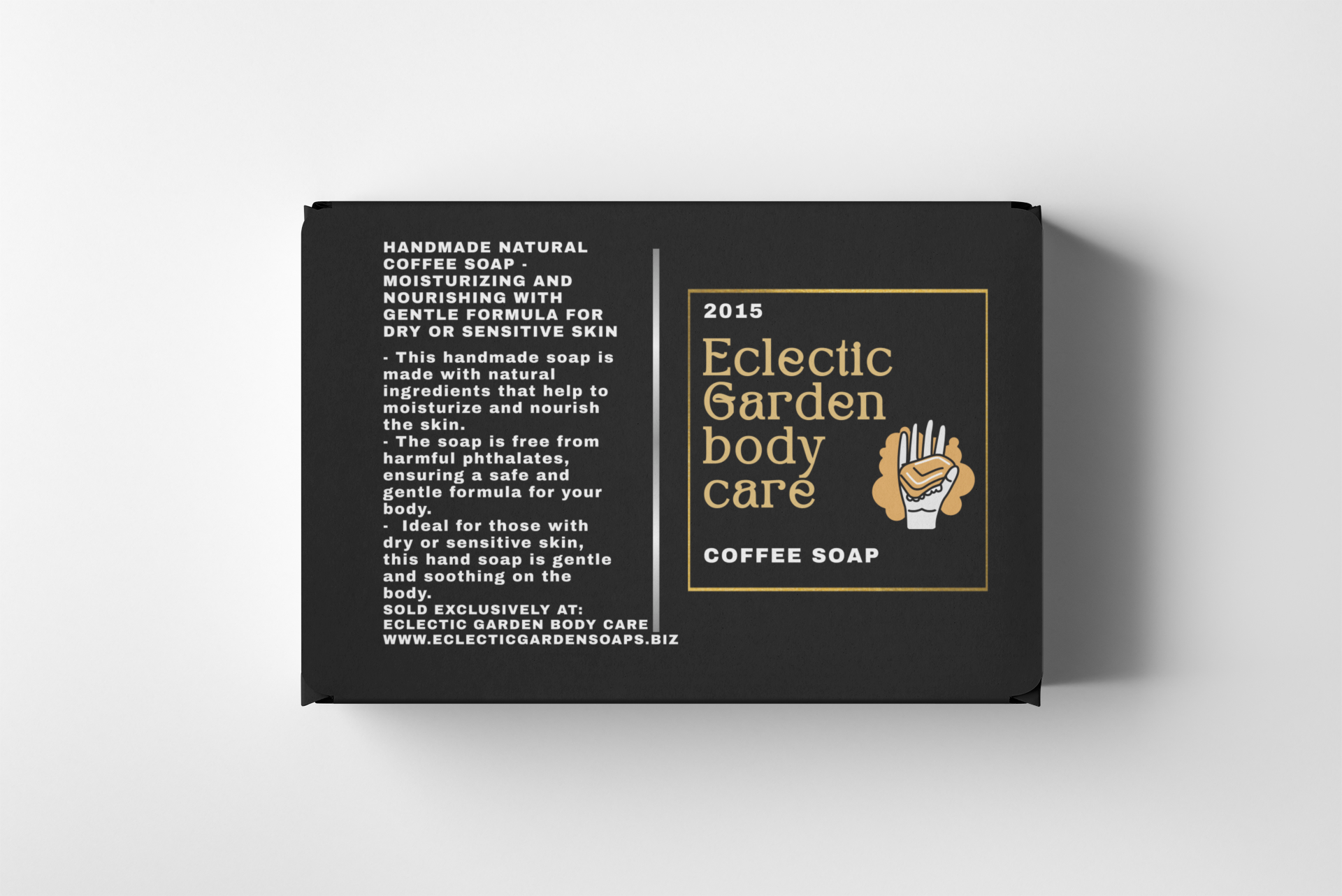 Eclectic Garden Coffee Cocoa Butter Soap - Luxury Formula with Shea Butter, Extra Virgin Olive Oil, Rich Coconut Oil - Toxin-Free Soap, Fun and Eco-Friendly