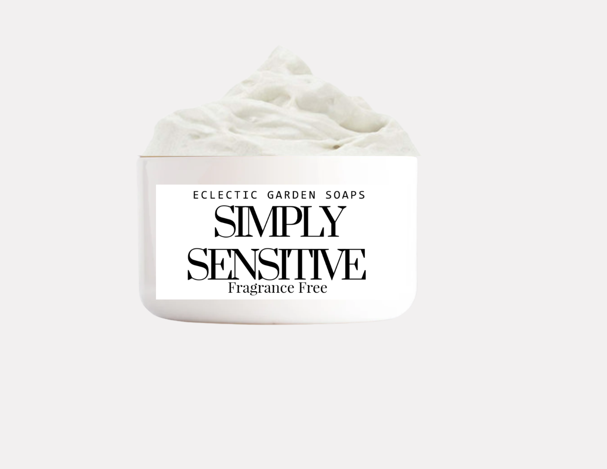 Eclectic Garden Simply Sensitive Luxe Body Butter - Ultimate Skin Hydration with Shea Butter, Cocoa Butter, Coconut Oil, and Olive Oil
