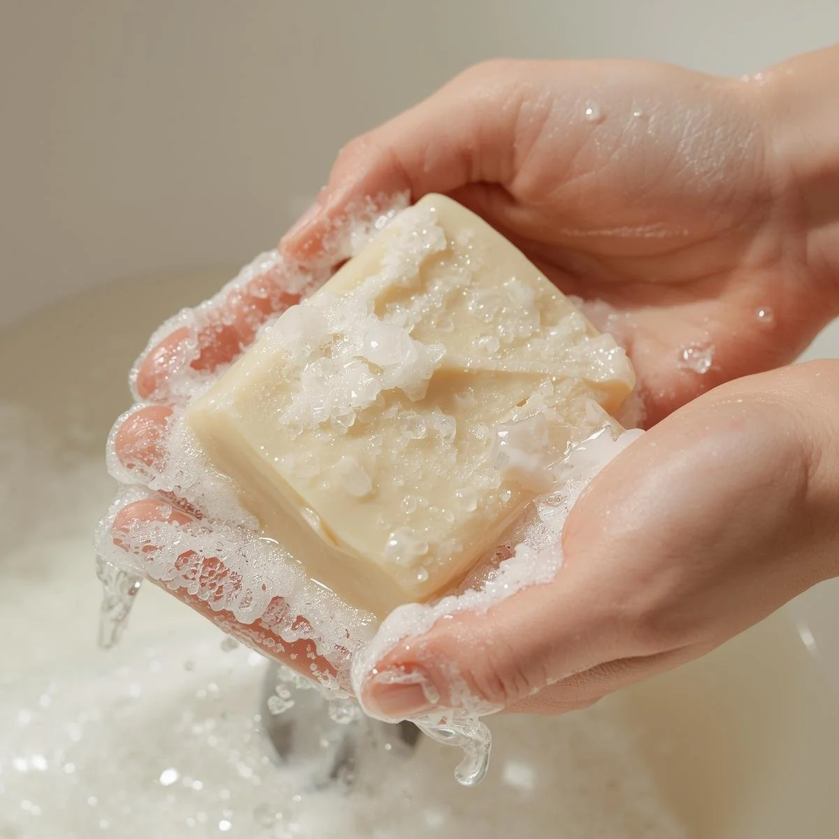 WASHING HANDS WITH HANDMADE WHITE  KAOLIN  CLAY SOAP BAR.jpg